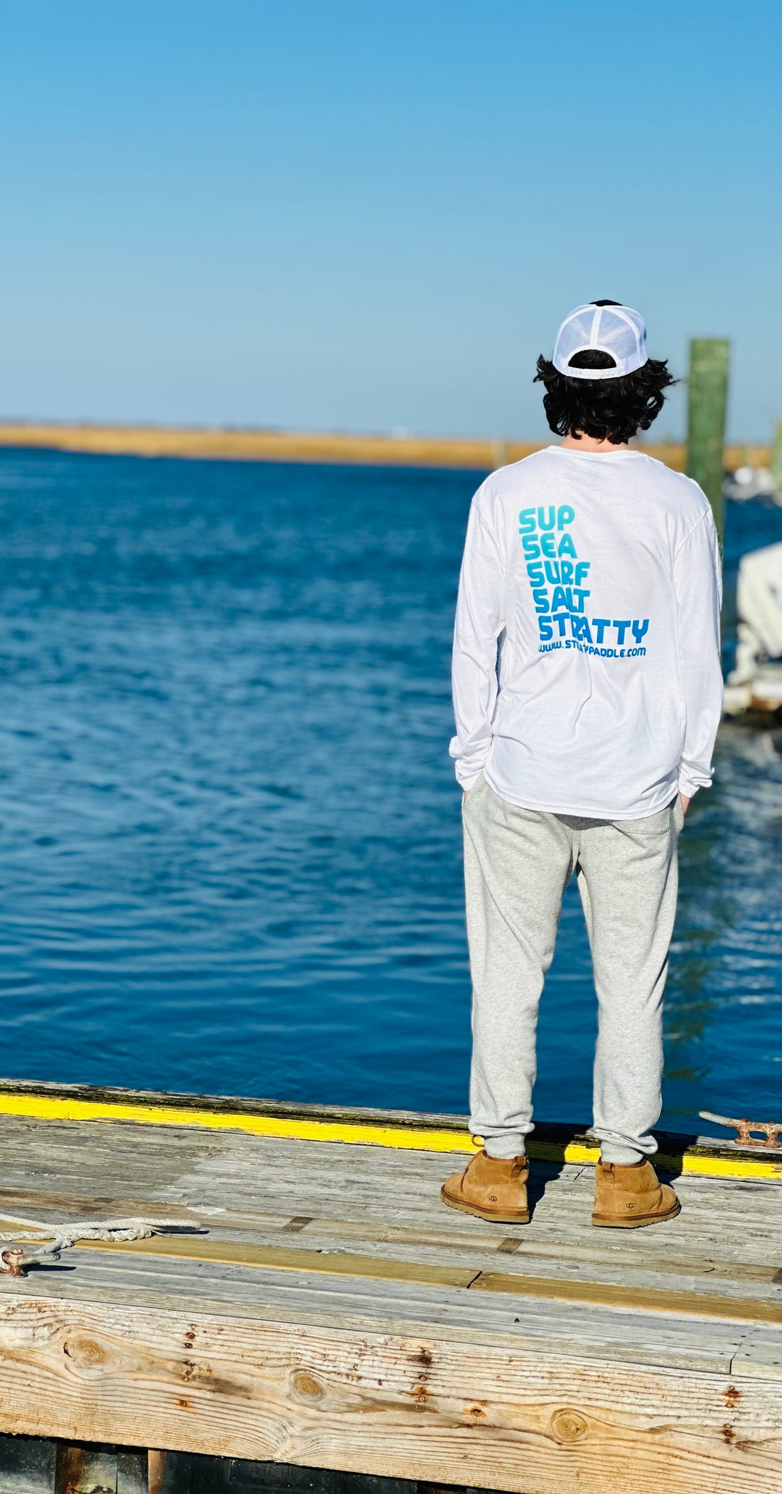 Men's White Long Sleeve T-Shirt