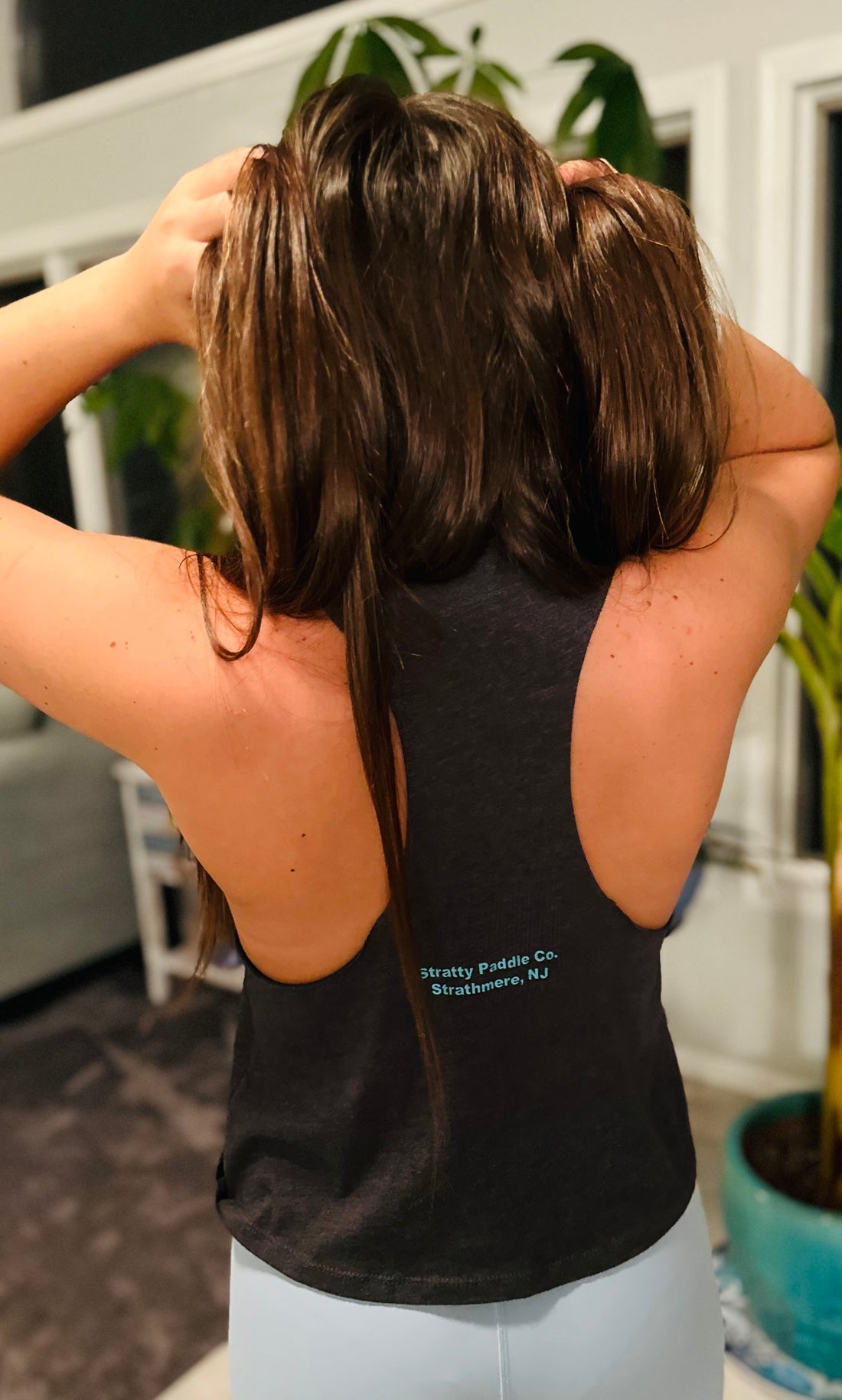 Cropped Grey Workout Tank