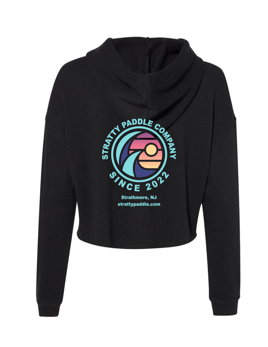 Girl’s Cropped Black Hoodie