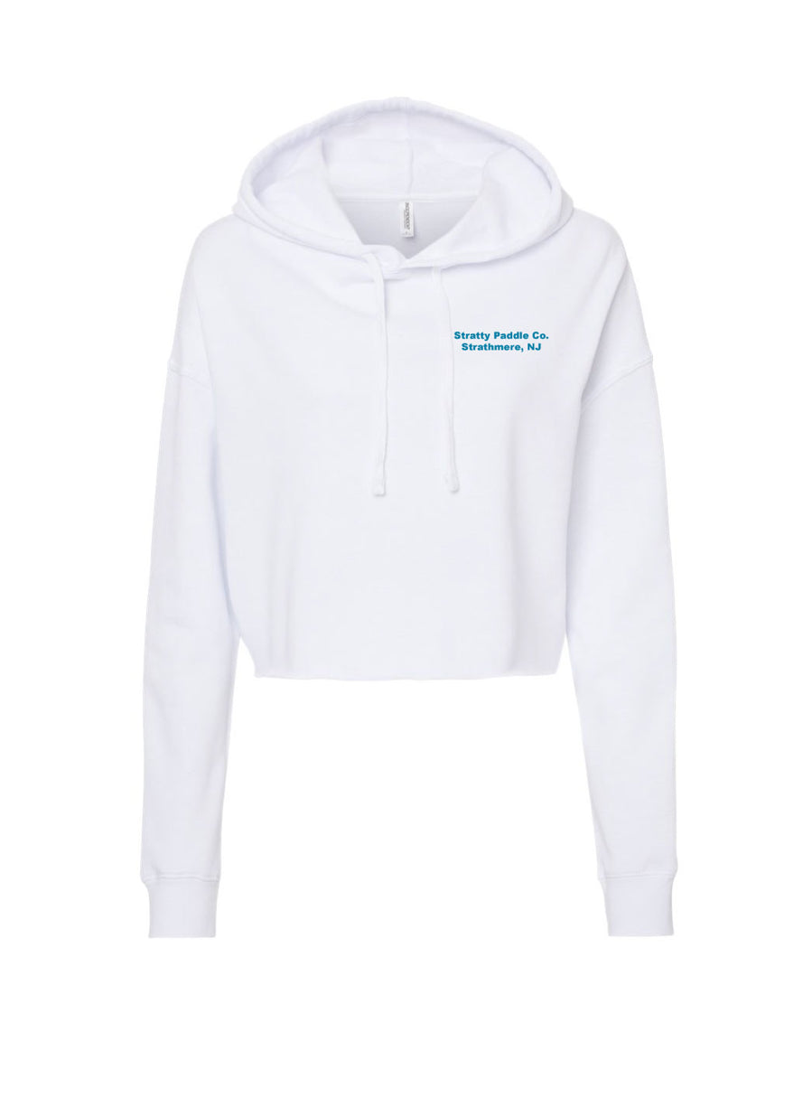 Girl’s Cropped White Hoodie